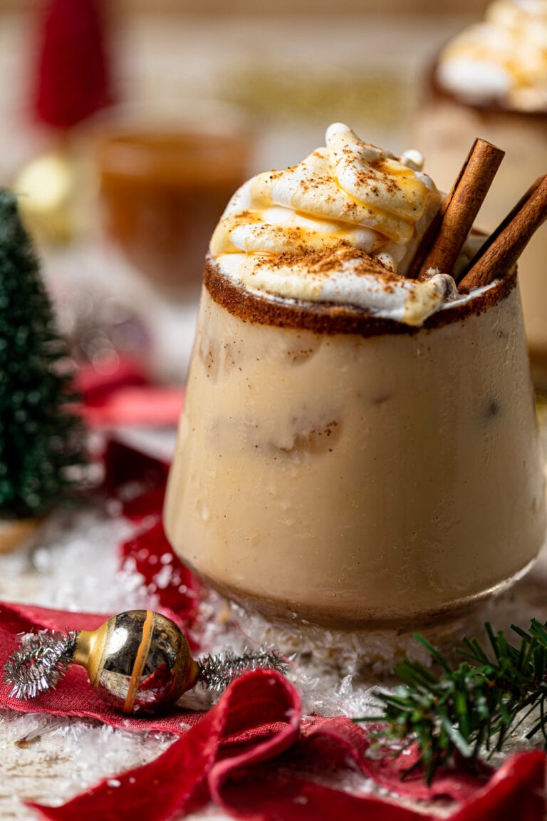 Vegan Caramel Eggnog Mocktail Orchids Sweet Tea