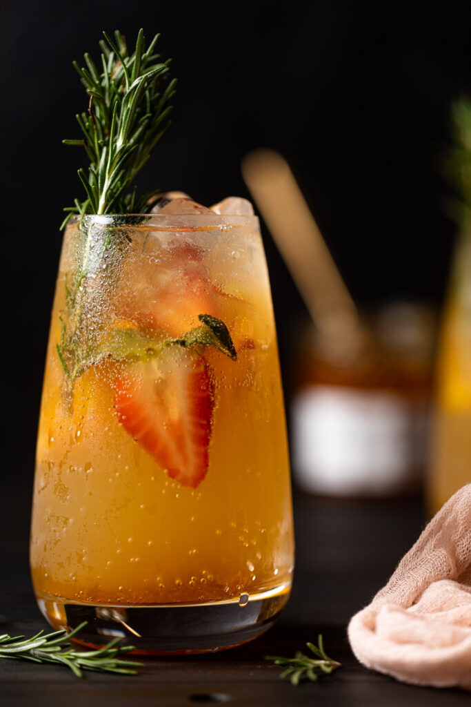 Peachy Ginger Beer Mocktail Orchids Sweet Tea