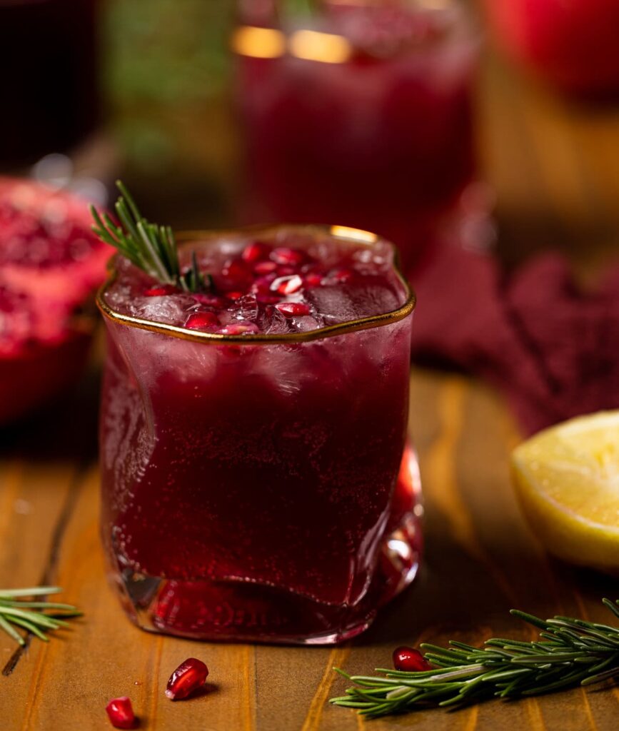 Holiday Pomegranate Ginger Mocktail Orchids Sweet Tea