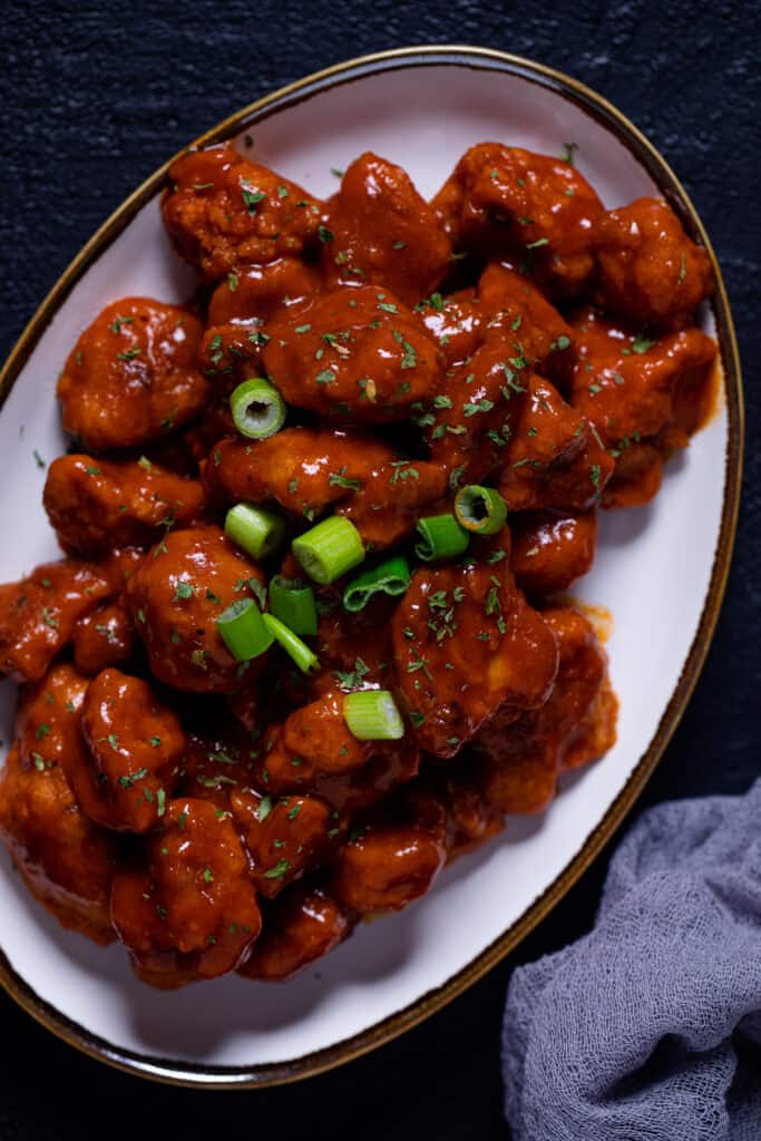 Crispy Buffalo Cauliflower Bites - Orchids + Sweet Tea