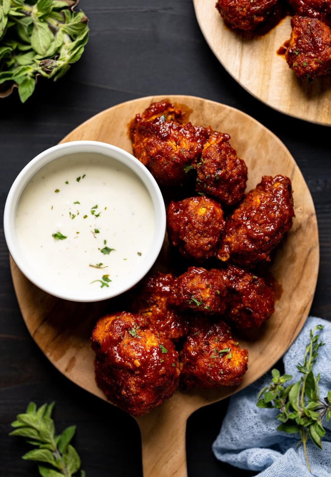 Crispy Buffalo Cauliflower Wings Orchids + Sweet Tea