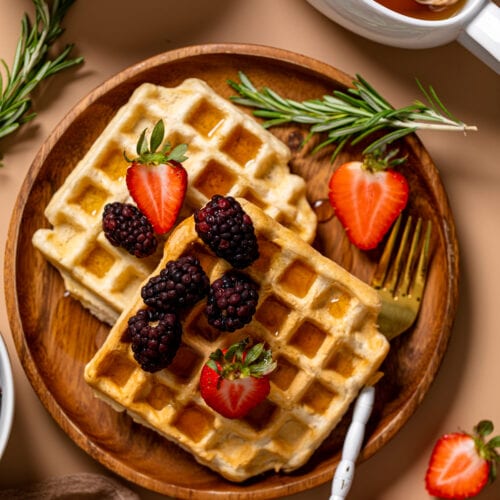 Vegan Belgian Waffles • The Curious Chickpea