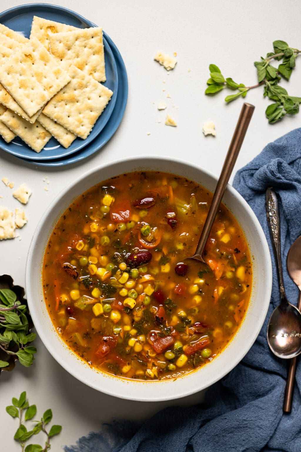 Loaded Vegan Veggie Soup | Orchids + Sweet Tea