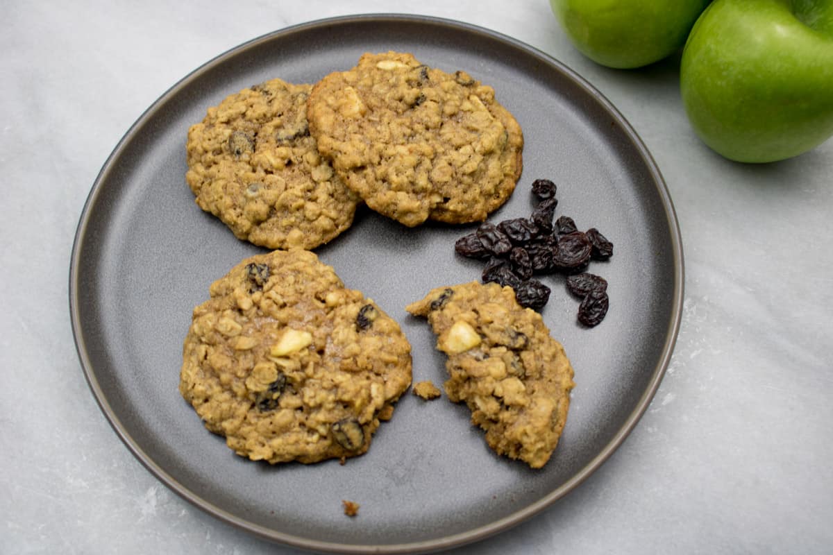 Chewy Apple Oatmeal Raisin Cookies | Orchids + Sweet Tea