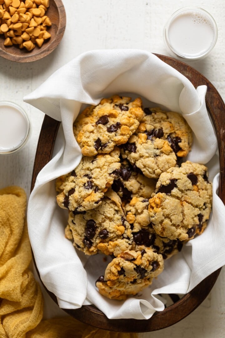 Oversized Crinkled Chocolate Chip Butterscotch Cookies | Orchids ...