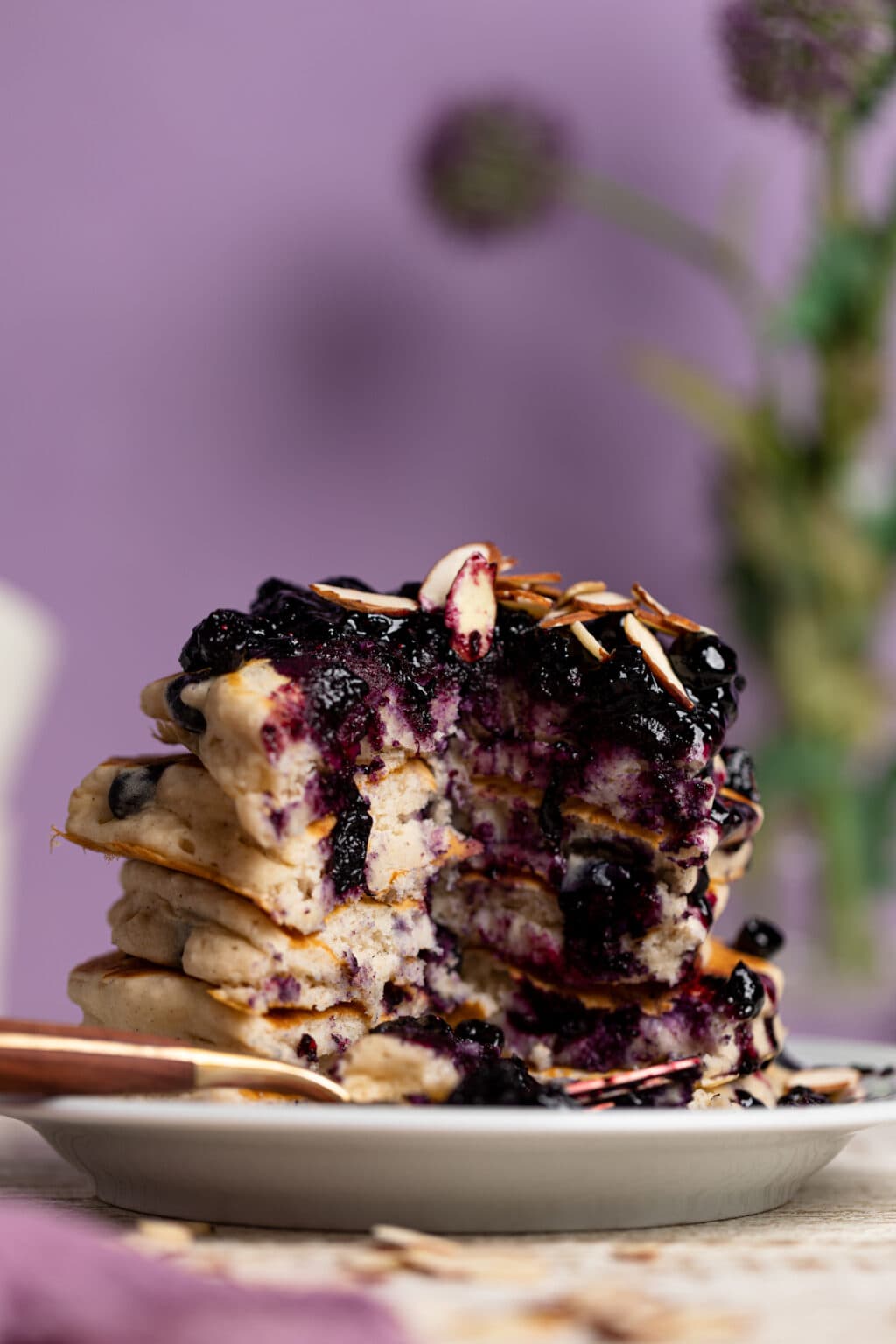 Dairy-Free Almond Blueberry Pancakes | Orchids + Sweet Tea