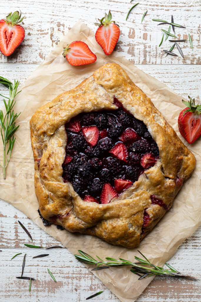 Easy Vegan Cinnamon Berry Galette for Summer | Orchids + Sweet Tea