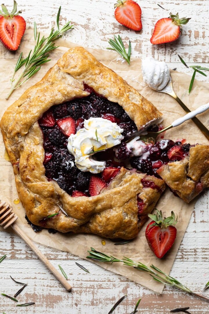 Easy Vegan Cinnamon Berry Galette for Summer | Orchids + Sweet Tea