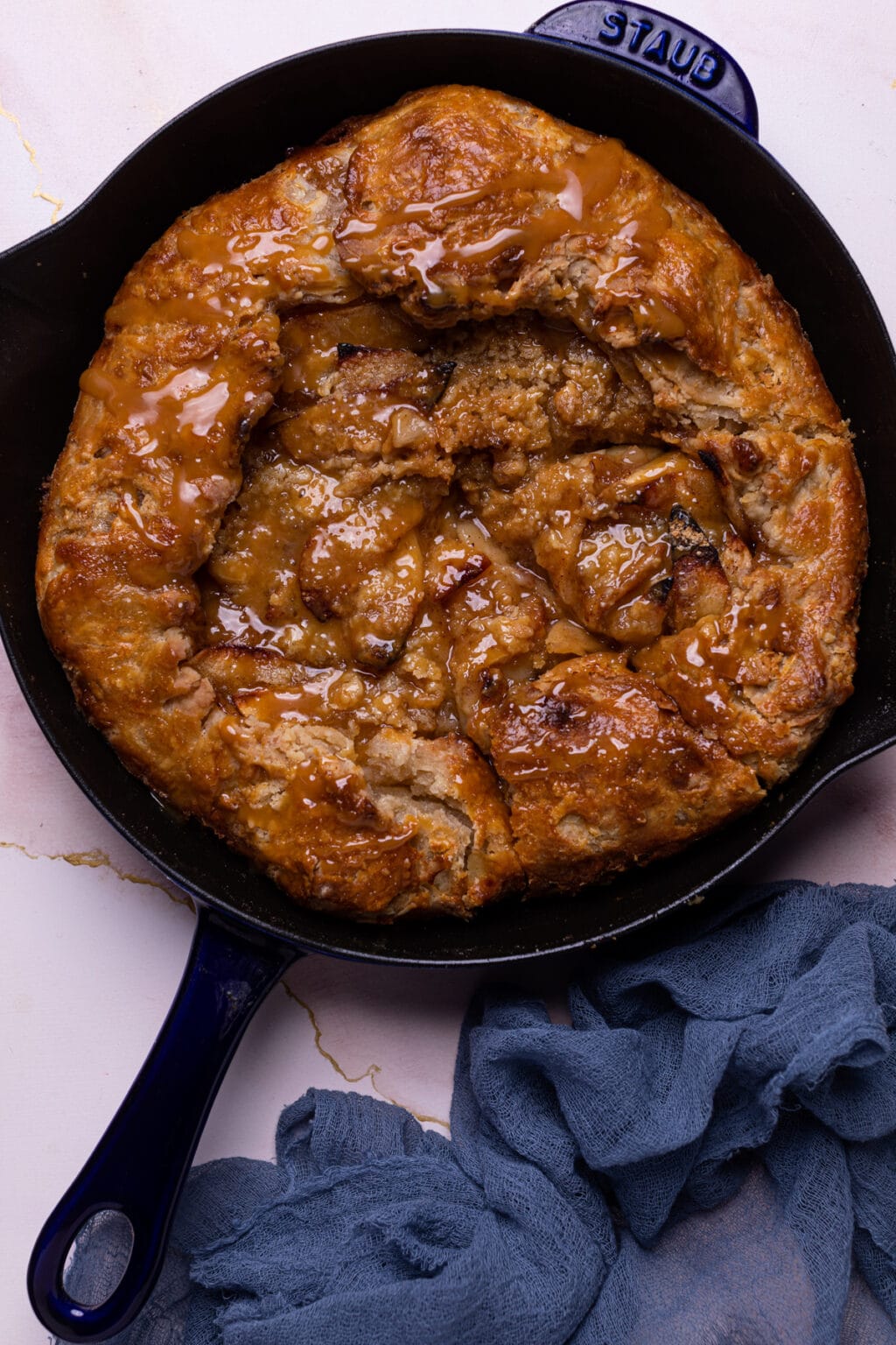 Salted Caramel Apple Skillet Galette | Orchids + Sweet Tea