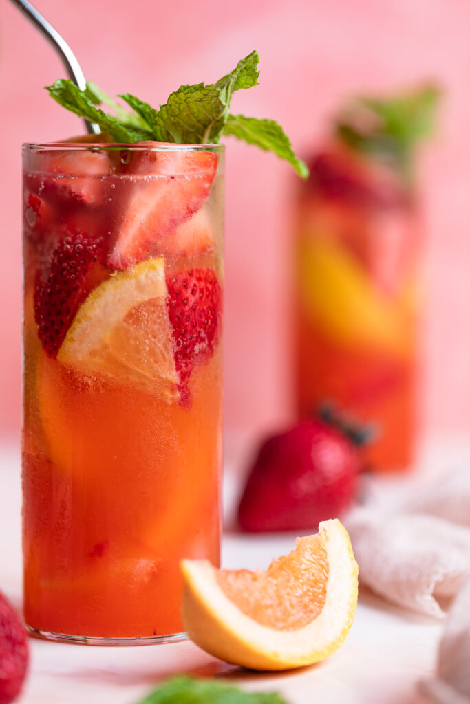 Refreshing Strawberry Grapefruit Soda Recipe | Orchids + Sweet Tea