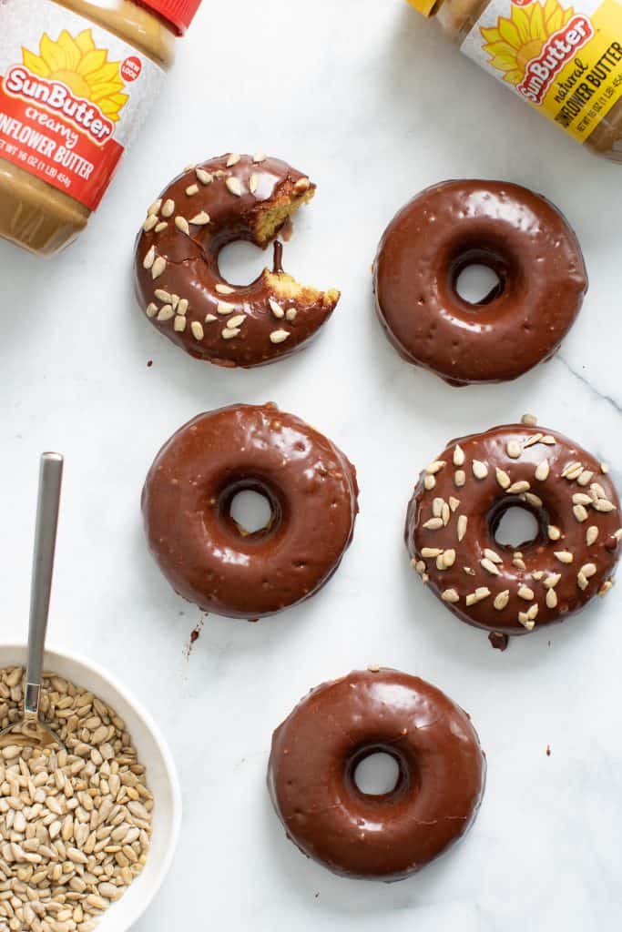 Vegan Sunflower Butter + Chocolate Doughnuts - Orchids + Sweet Tea