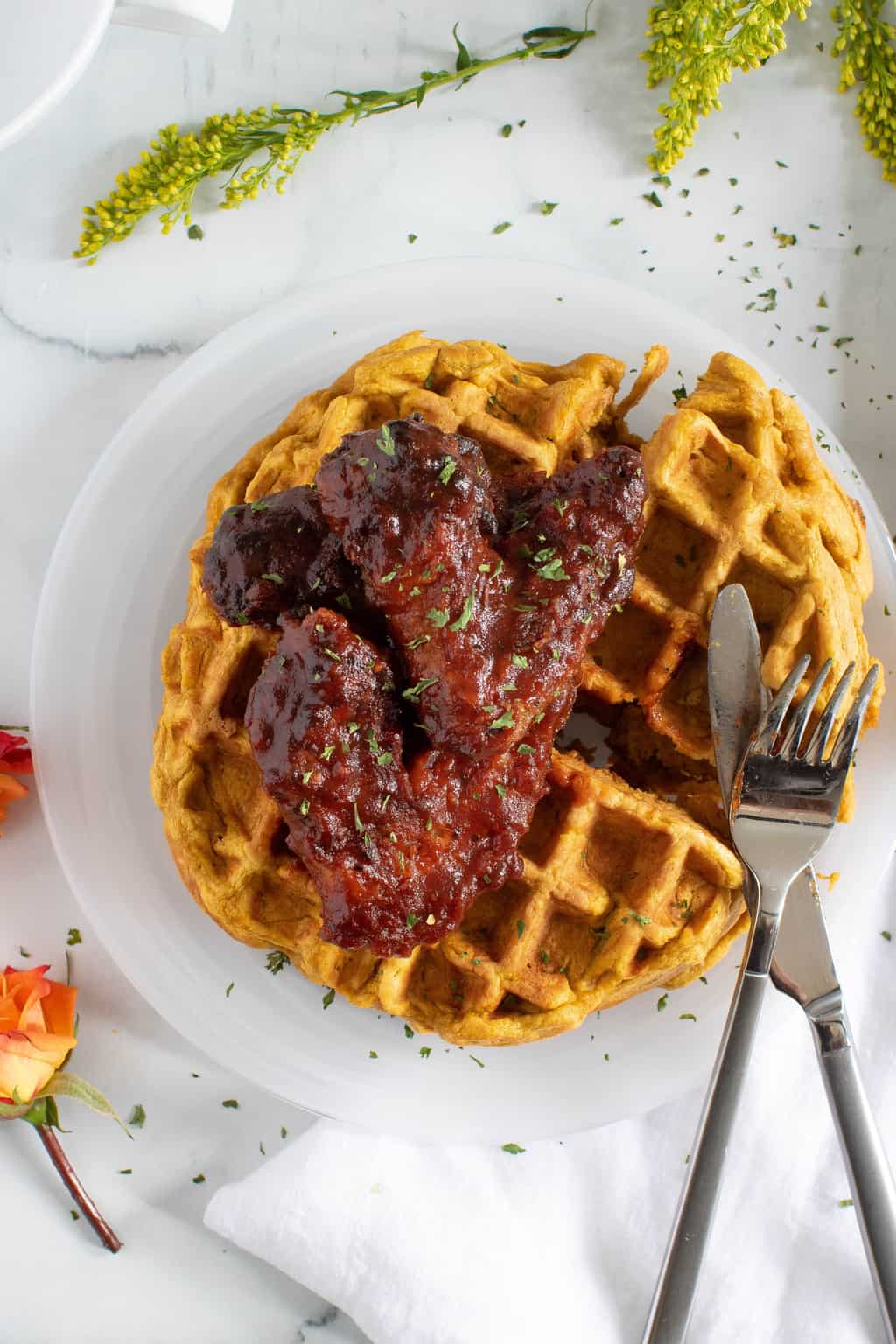 Air Fryer Chicken Wings Sweet Potato Waffles Orchids Sweet Tea