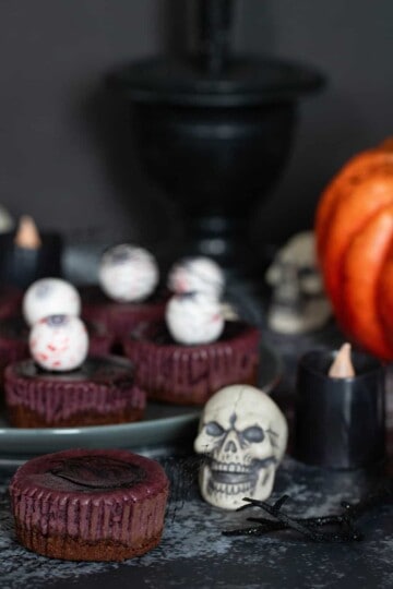 Classic Halloween Graveyard Cheesecake Bites | Orchids + Sweet Tea