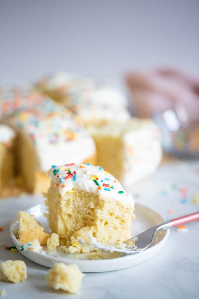 Perfect One-Bowl Lemon Birthday Sheet Cake | Orchids + Sweet Tea