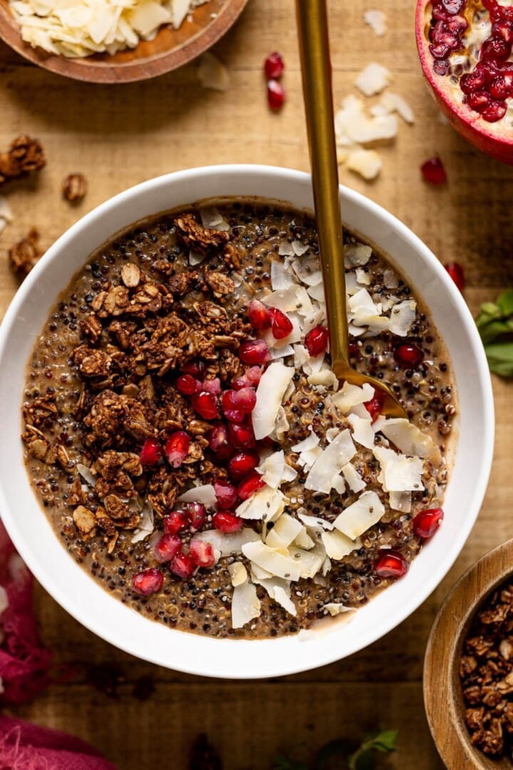 Winter Quinoa Breakfast Bowl | Orchids + Sweet Tea