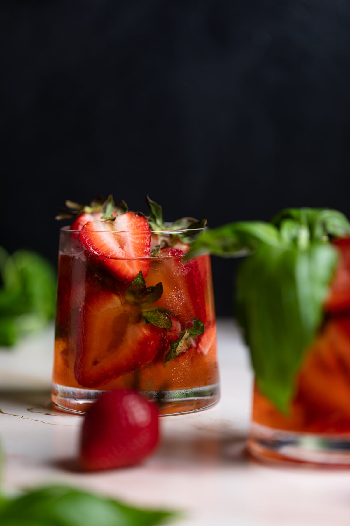 Strawberry Basil Pineapple Mocktail | Orchids + Sweet Tea