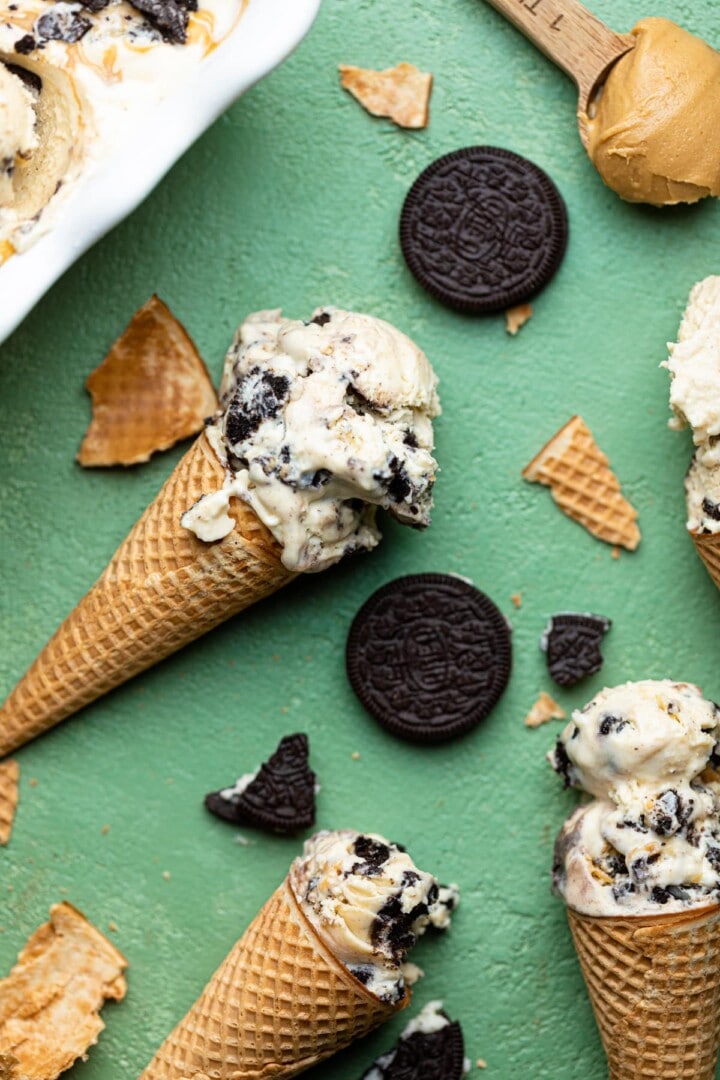 No-Churn Peanut Butter Oreo Ice Cream | Orchids + Sweet Tea