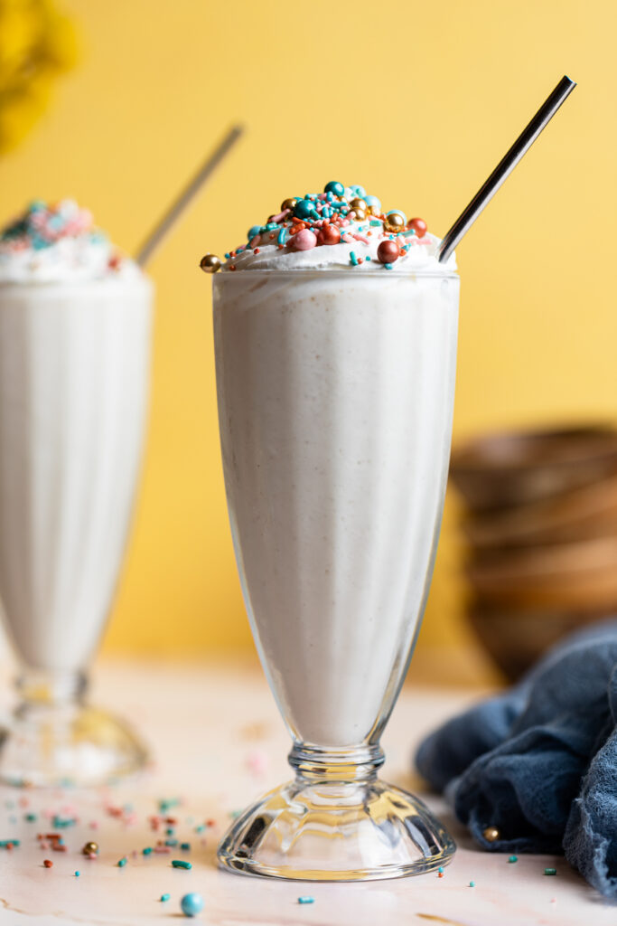 Dairy-Free Vanilla Funfetti Milkshake | Orchids + Sweet Tea