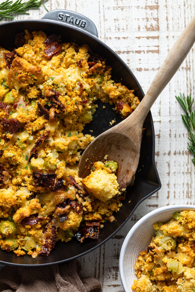 Southern-Styled Cornbread Stuffing | Orchids + Sweet Tea