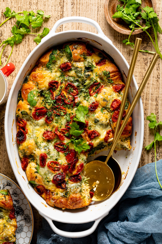 Veggie Breakfast Strata | Orchids + Sweet Tea