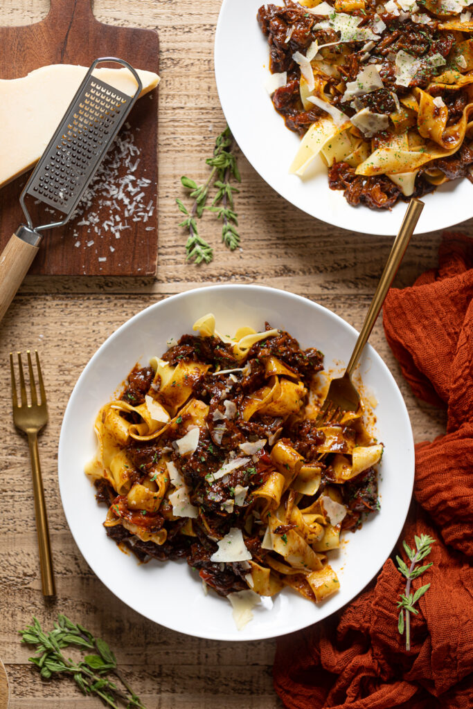 Braised Steak Ragu with Pappardelle | Orchids + Sweet Tea