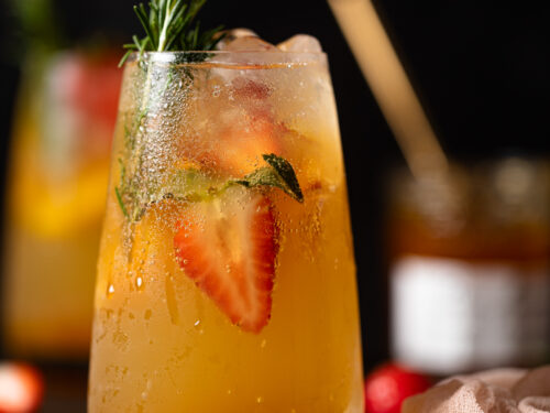 Peachy Ginger Beer Mocktail