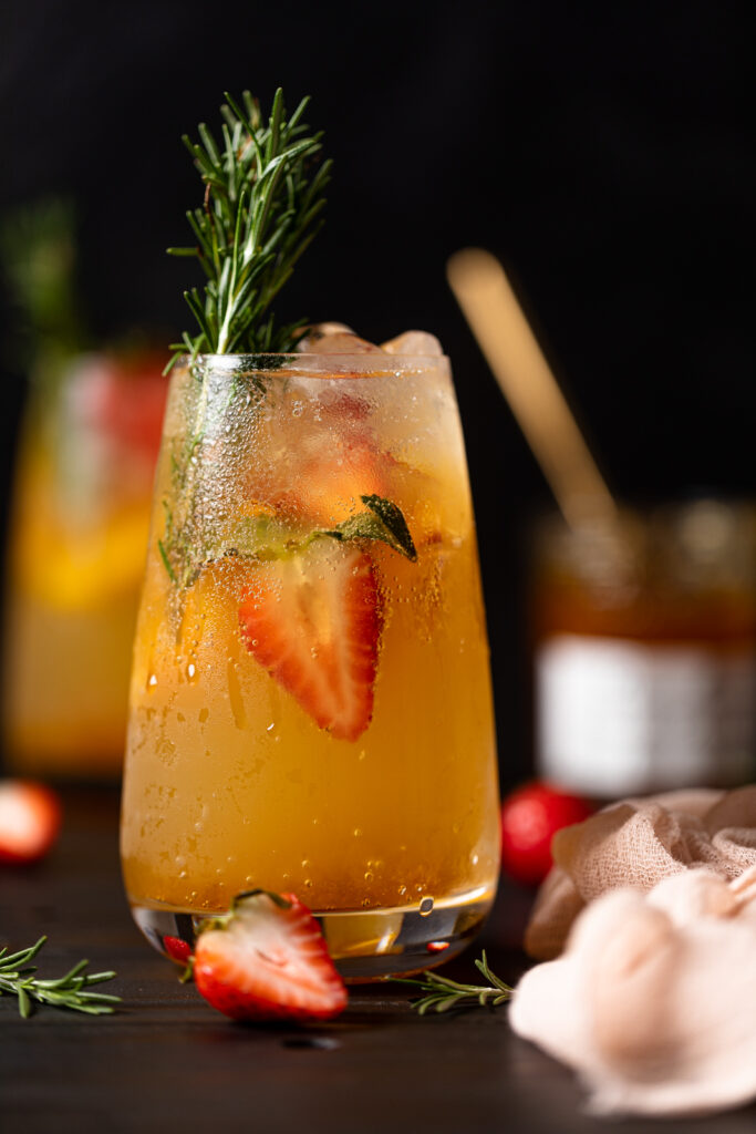 Peachy Ginger Beer Mocktail | Orchids + Sweet Tea