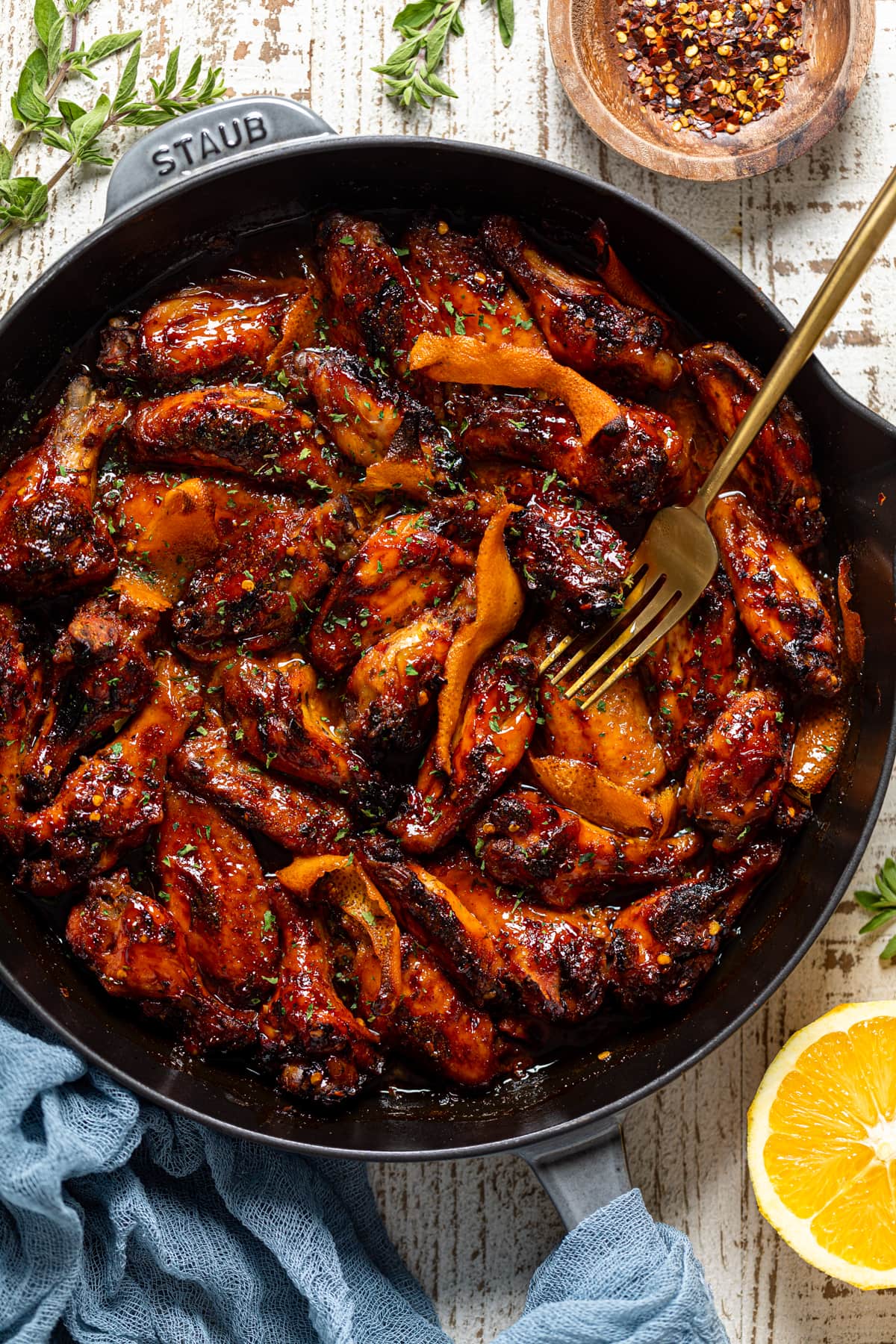 orange pepper seasoning #chickenwings Orange pepper wings/ what's