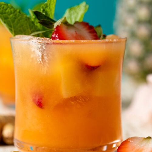 Pineapple Fruit Punch + Rum Punch Recipe!