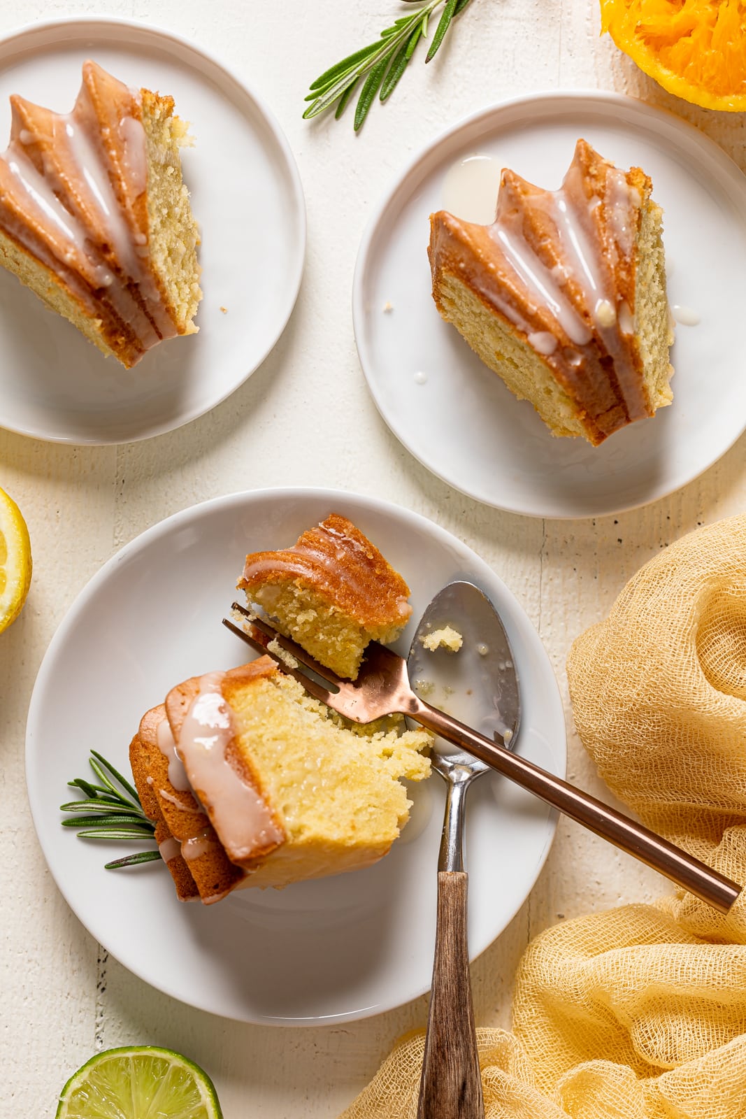 Orange Cardamom Olive Oil Cake (Mini Bundt Cakes) - Wheel of Baking