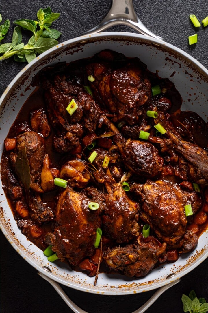 Authentic Jamaican Brown Stew Chicken | Orchids + Sweet Tea