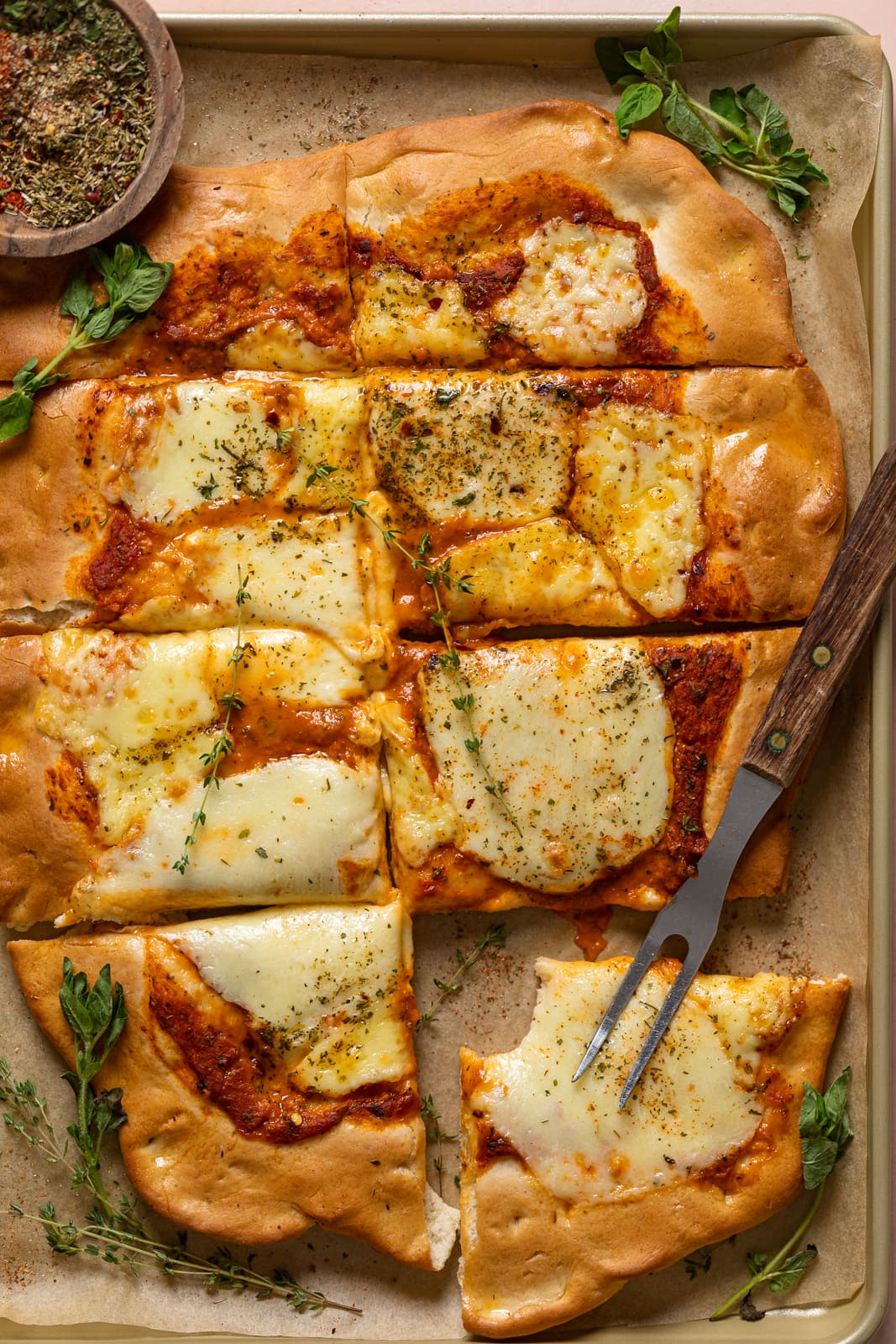 Easy, No-Knead Sheet Pan Pizza - Mom's Kitchen Handbook
