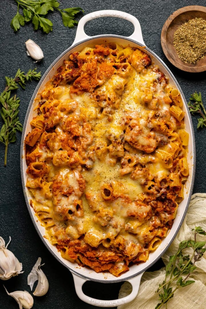 Spicy Pumpkin Pasta Bake | Orchids + Sweet Tea