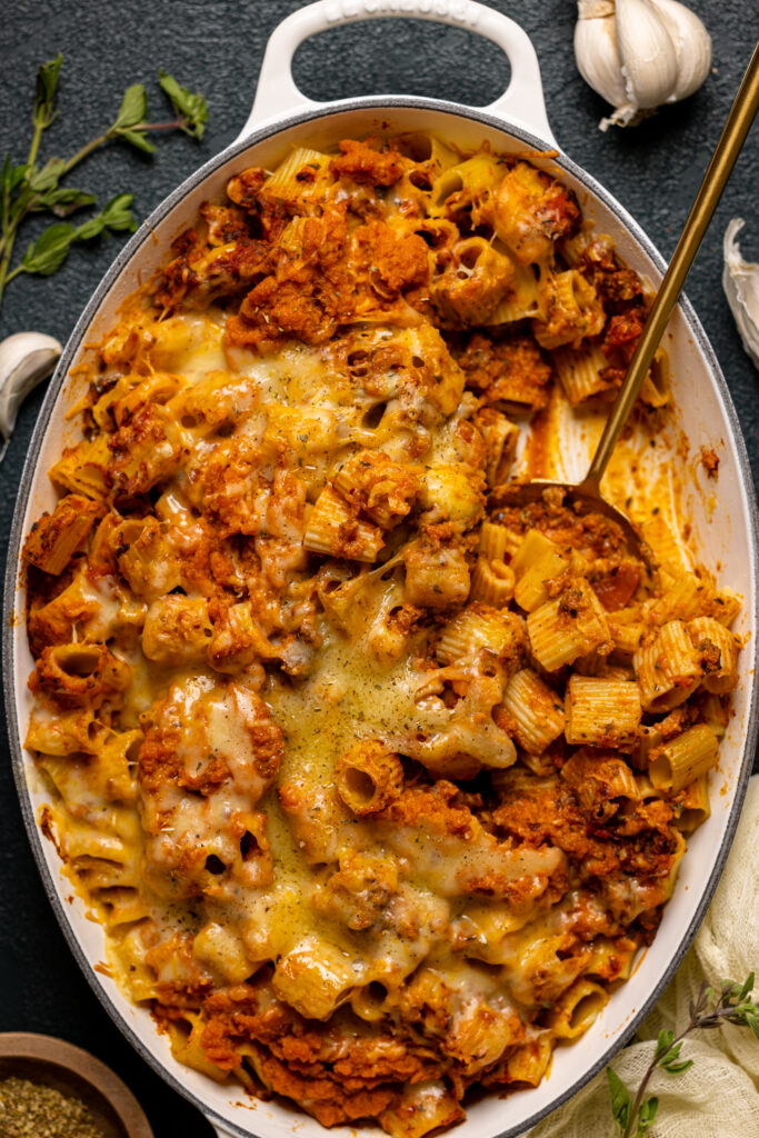 Spicy Pumpkin Pasta Bake | Orchids + Sweet Tea