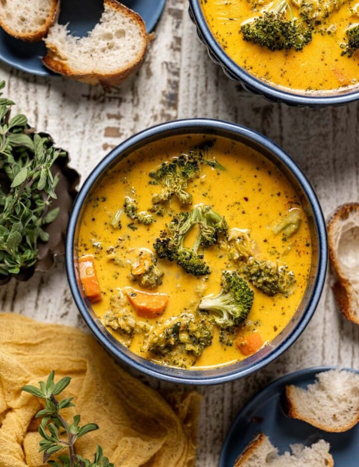 Roasted Broccoli Cheddar Soup Orchids Sweet Tea