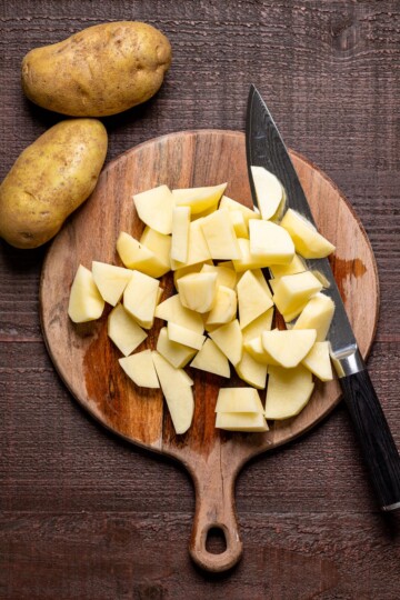 Hearty Cheddar Garlic Herb Potato Soup | Orchids + Sweet Tea