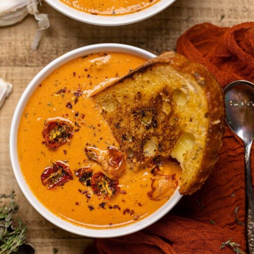 Roasted Garlic Tomato Soup - This Savory Vegan