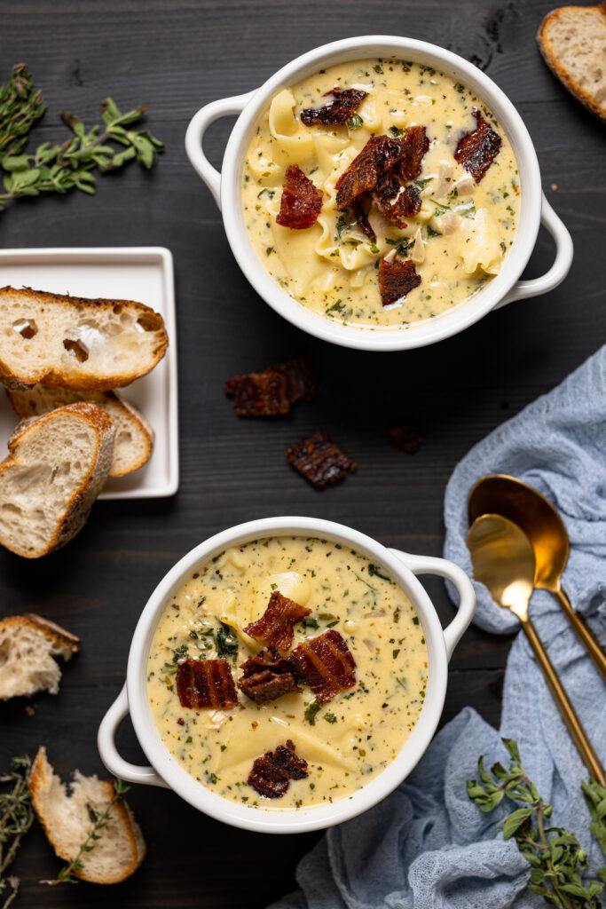 Creamy White Chicken Lasagna Soup | Orchids + Sweet Tea