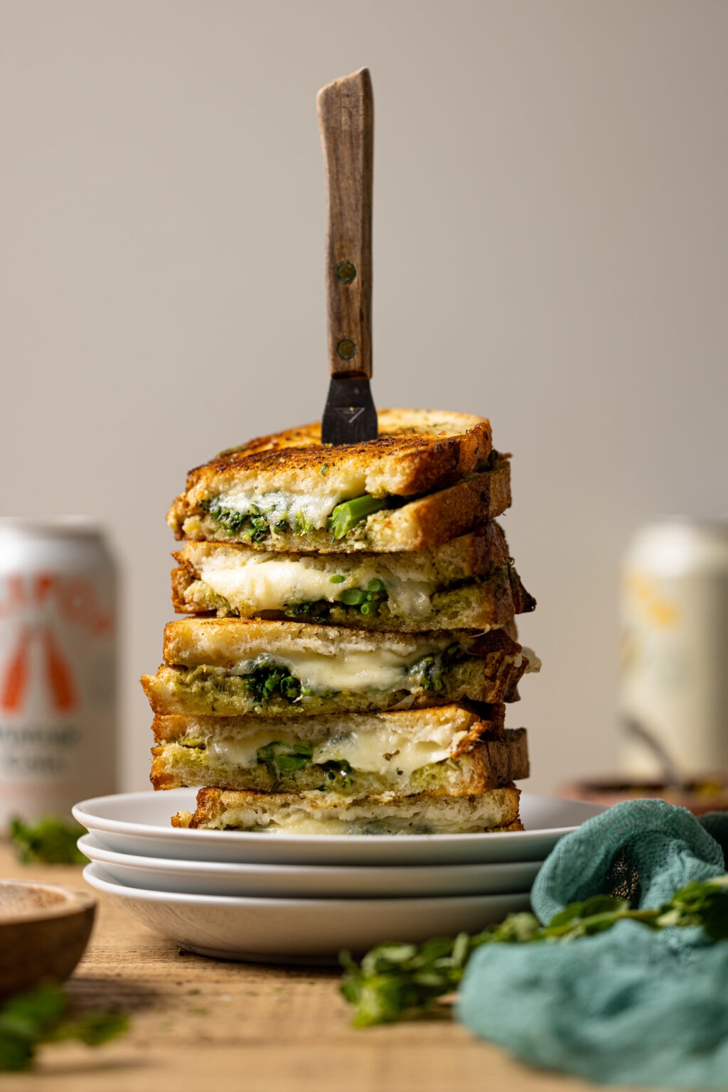 Broccoli Pesto Grilled Cheese Orchids Sweet Tea 9625