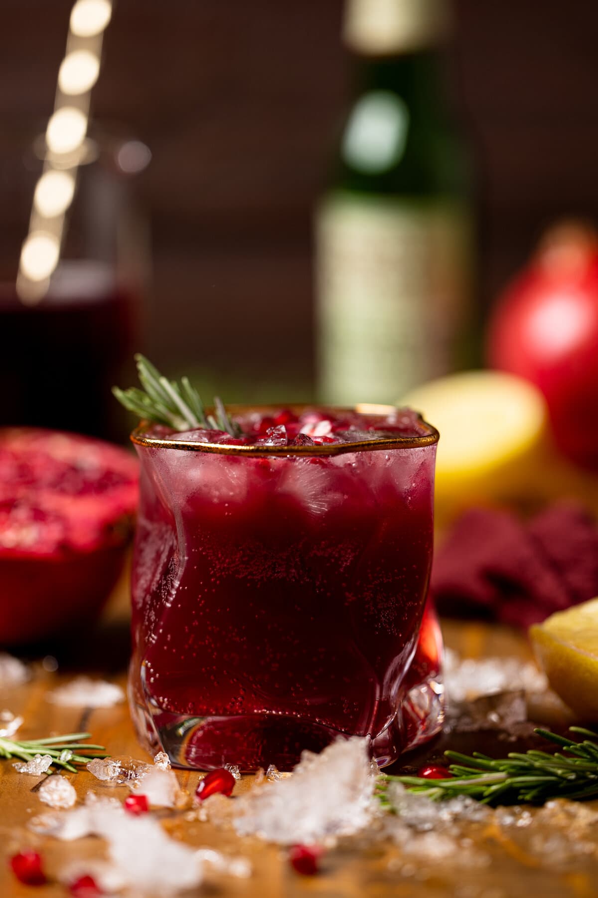 Holiday Pomegranate Ginger Mocktail