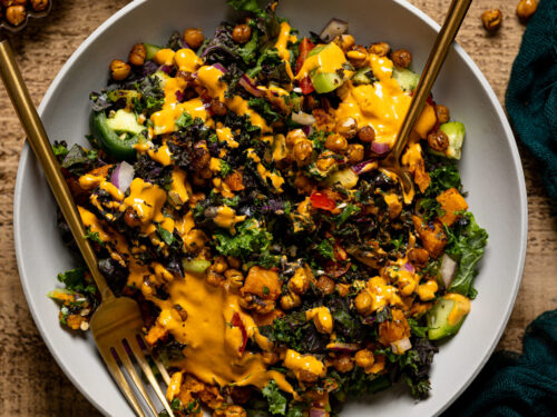 Spicy Chipotle Sweet Potato Chopped Salad