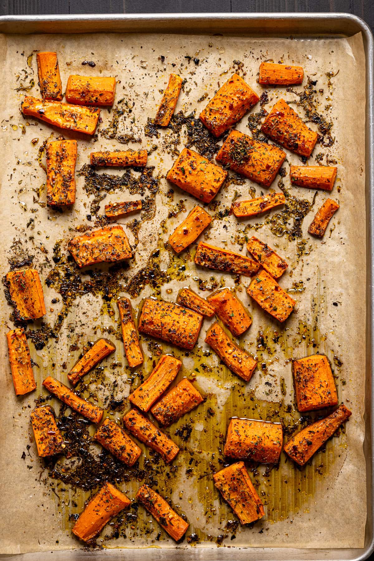 Roasted Carrot Soup with Crispy Chickpea Croutons - The Endless Meal®