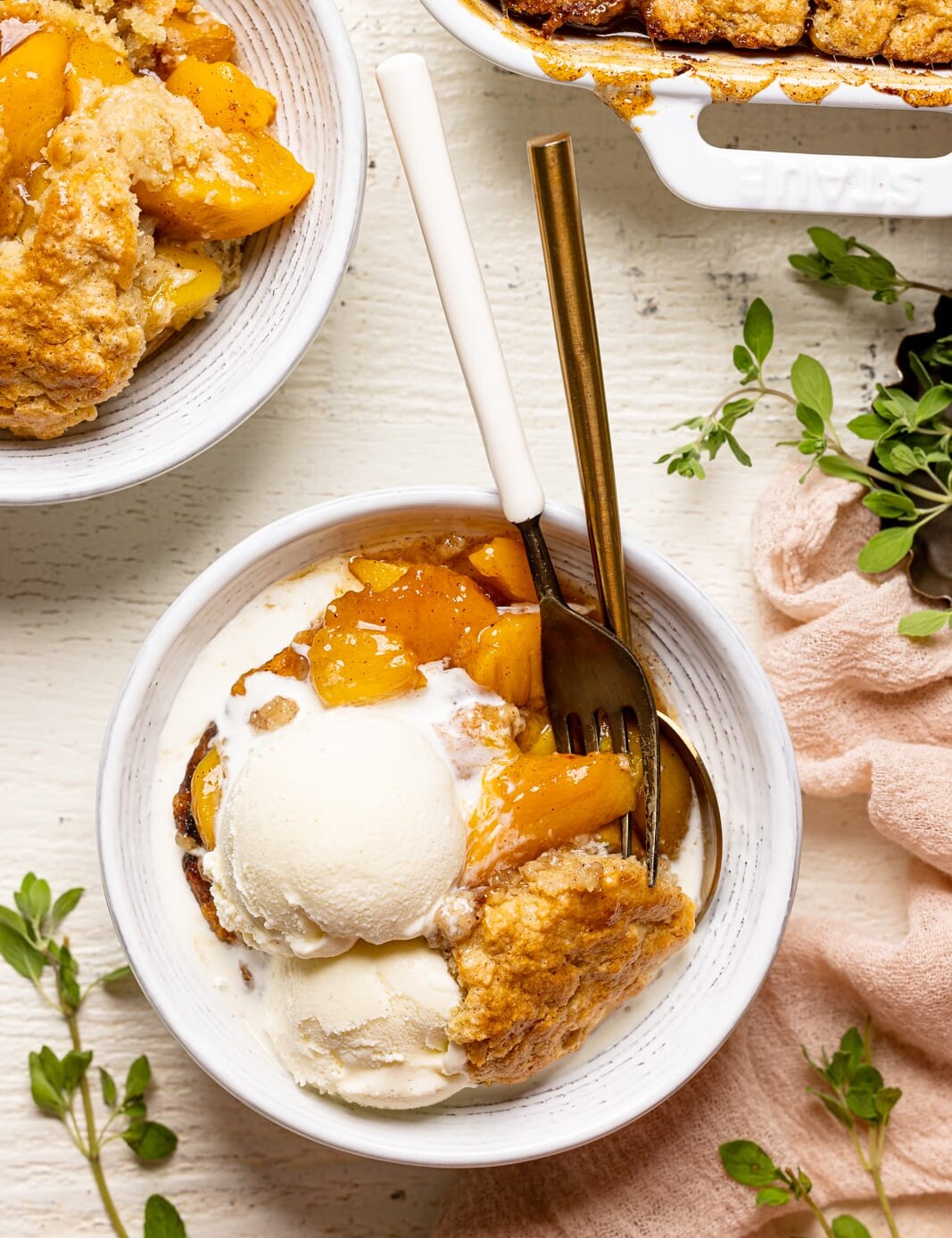Easy Southern Peach Cobbler [with Canned Peaches] | Orchids + Sweet Tea