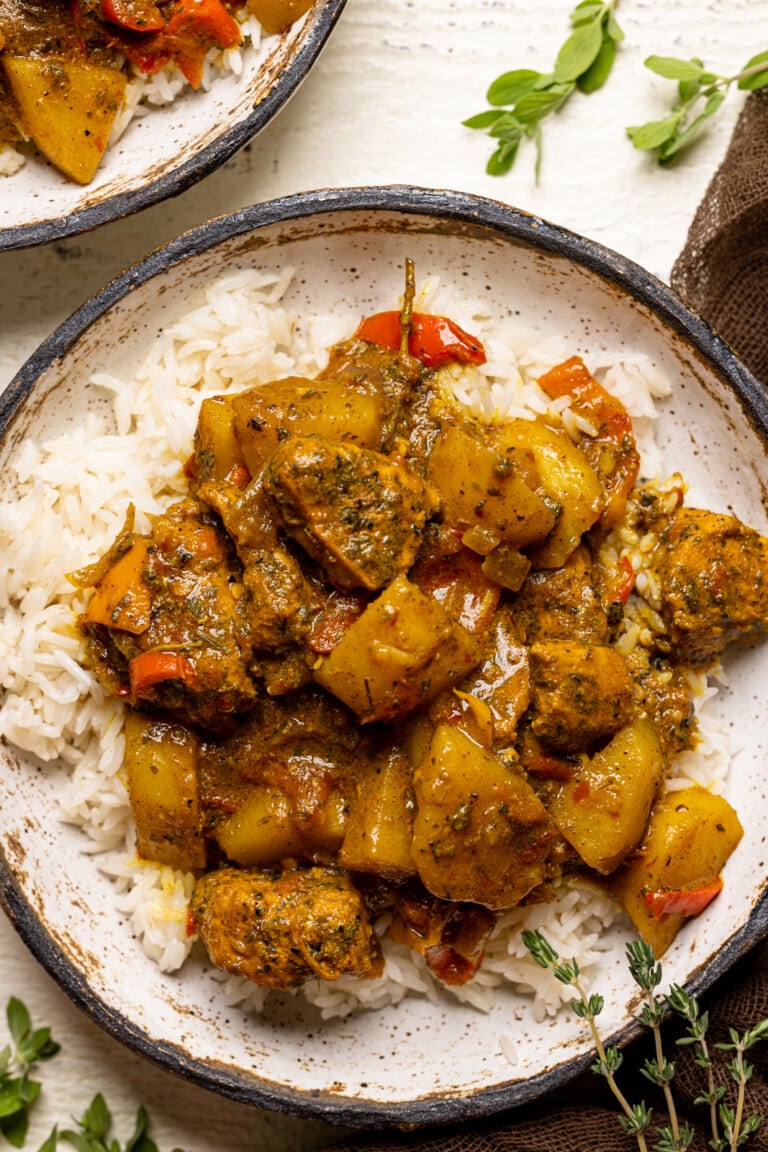 Spicy Coconut Curry Chicken Bowl | Orchids + Sweet Tea