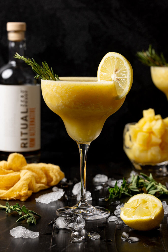 Frozen Pineapple Margarita Mocktail | Orchids + Sweet Tea