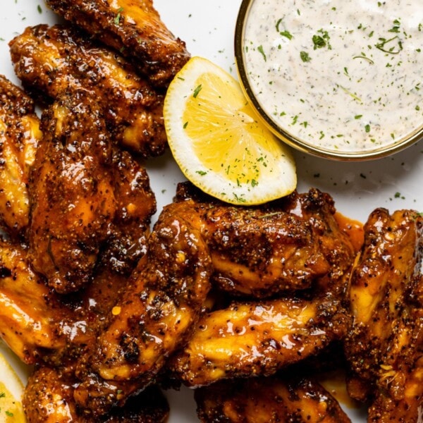 Crispy Lemon Pepper Buffalo Wings | Orchids + Sweet Tea