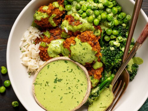 Cauliflower Rice Bowl With Tahini-Herb Chicken Recipe