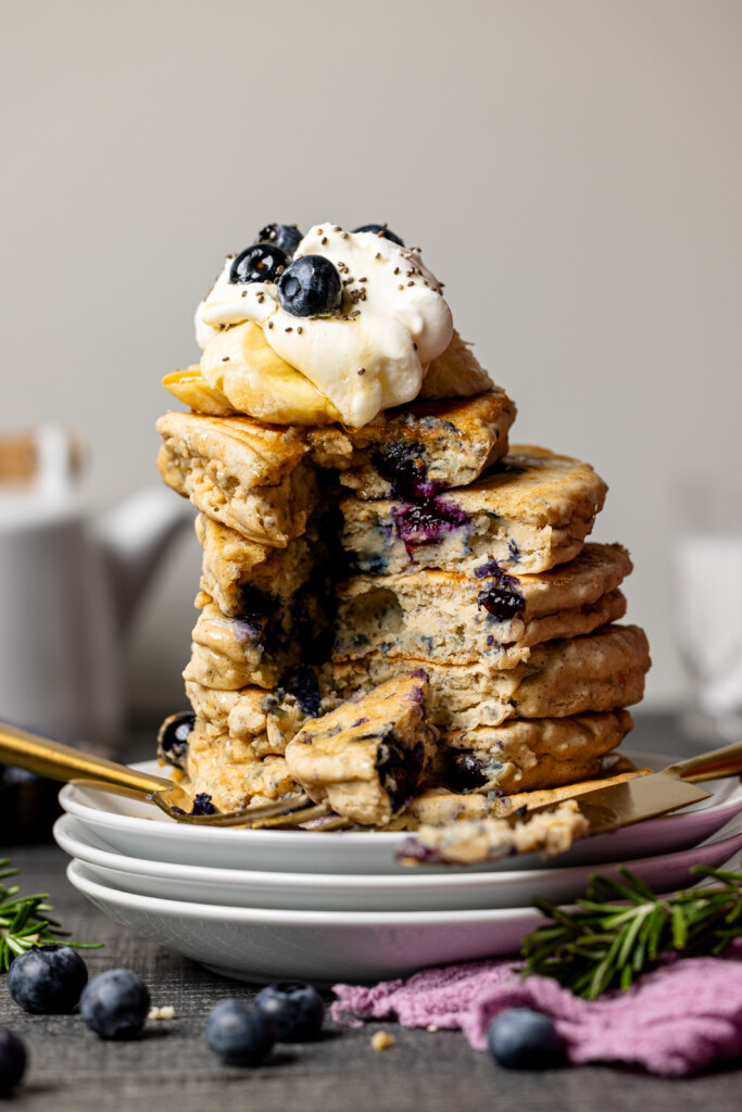 Gluten-Free Blueberry Chia Pancakes | Orchids + Sweet Tea