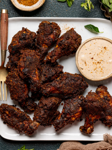 Baked Sticky Honey BBQ Chicken Wings | Orchids + Sweet Tea