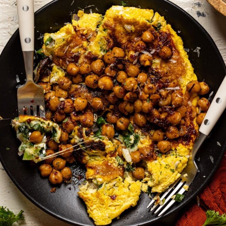 Loaded Omelette + Chili Spiced Chickpeas Recipe | Orchids + Sweet Tea